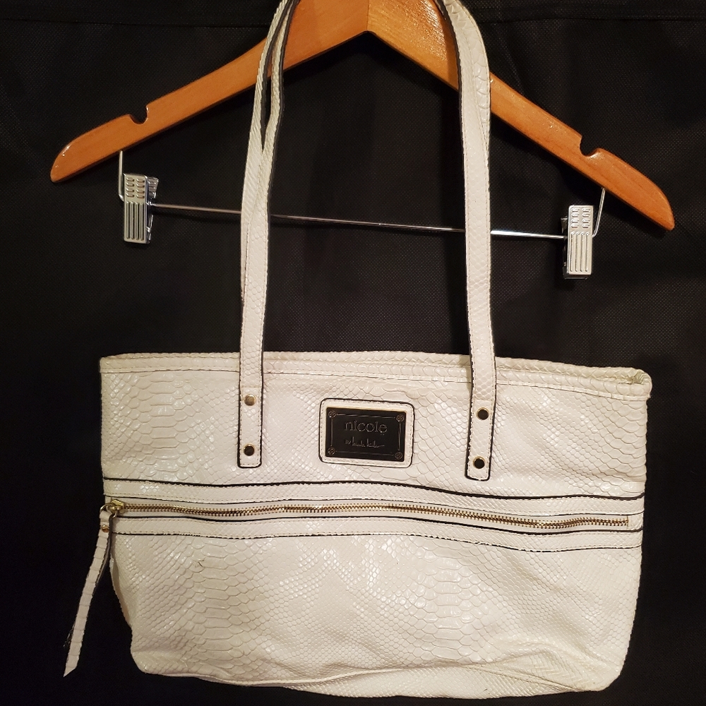 Nicole by Nicole Miller Mock Croc Bag